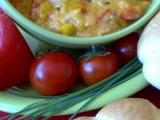 Sýrová ohnivá pomazánka s rajčátkama a chilli papričkama recept ...