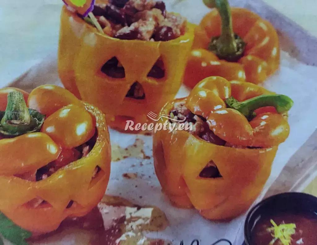 Halloweenské strašidelné plněné papriky recept  recepty pro děti ...
