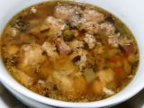 Králičí polévka s libečkem a „bobky“ recept