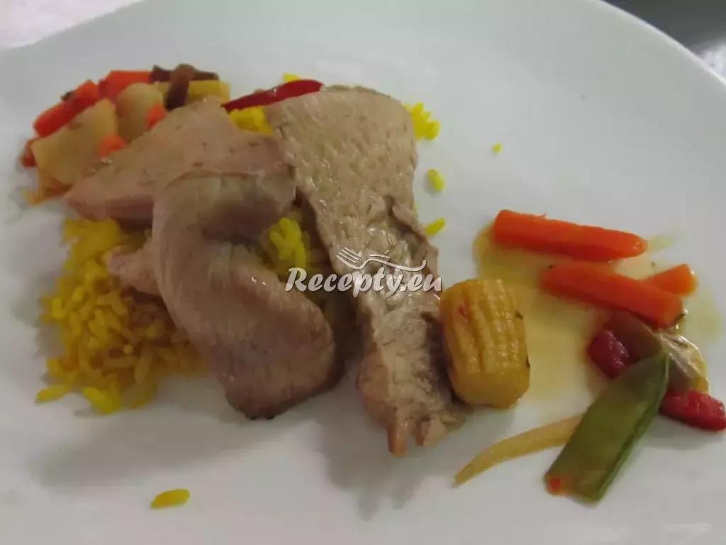 Vepřová kýta s kari rýží recept  vepřové maso