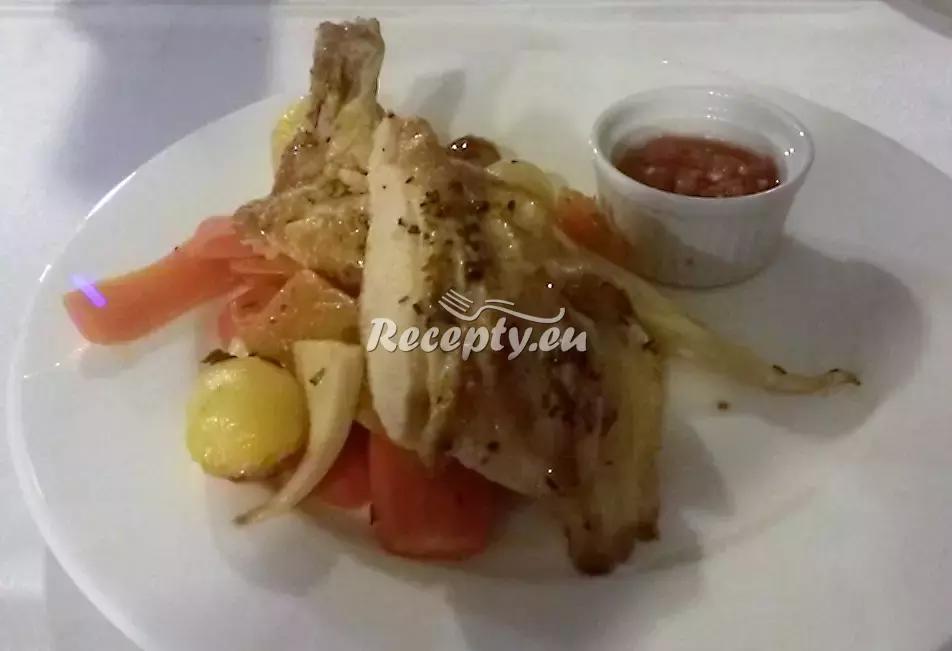 Kuře supreme na grilované kořenové zelenině s dýní a bramborem ...