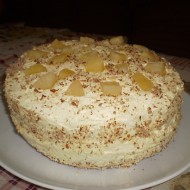 Ananasový dort se šlehačkovým krémem recept