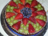 Čokoládový dort s tyčkami a ovocem recept