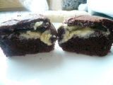Čokoládové muffiny s frischkäse náplní recept