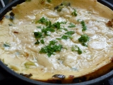 Pórková omeleta recept