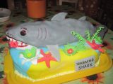 Jak se dělá žralok- sladký dort recept