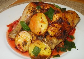 Kuře pečené na mrkvovo-řepném a zelném polštáři recept ...