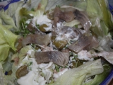 Řeřichový salát s lososem recept