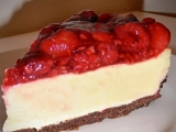 Malinový cheesecake s bílou čokoládou recept