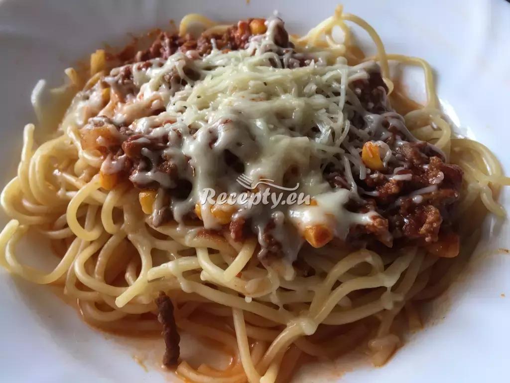 Špagety s kečupovou omáčkou recept  těstoviny