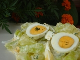 Tykvový salát s vejci recept