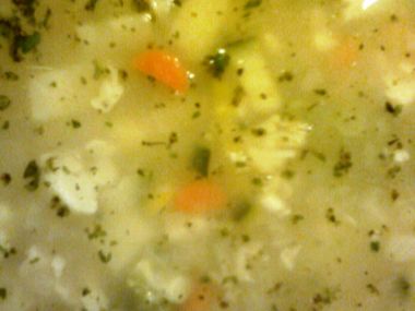 Zeleninová polévka s krupičkou