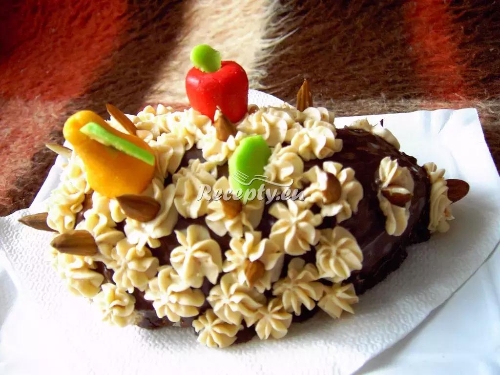 Velikonoční dort ve tvaru ježka pro děti recept  slavnostní pokrmy ...