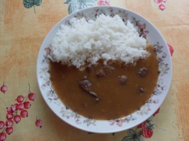 Játrová omáčka s rýží