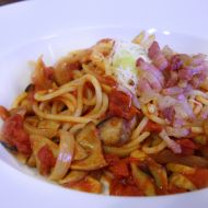Špagety s rajčaty a hlívou královskou recept
