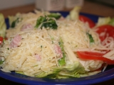 Těstovinová rýže se šunkou a brokolicí recept
