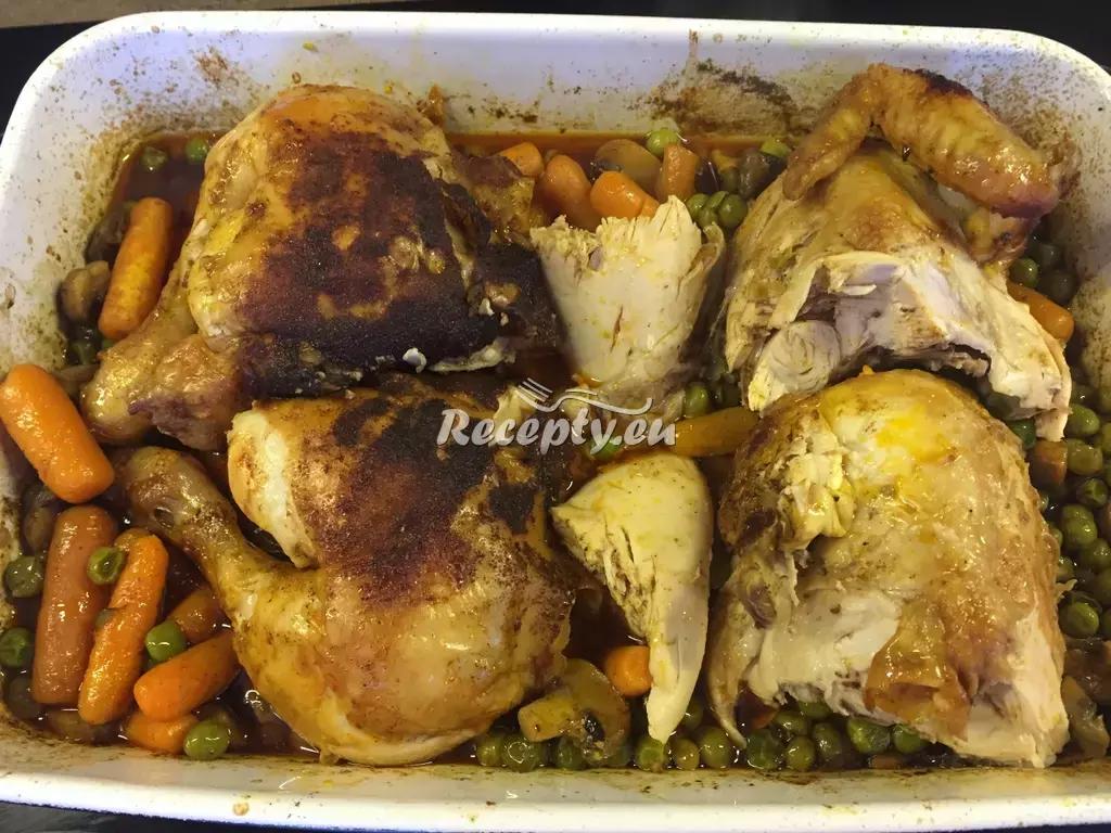 Kuře na mrkvovo-řepném polštáři recept  drůbeží maso
