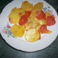 Zapečený pangas s rajčaty recept