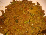 Indická kuchyně  Keema Mattar (curry z mletého masa s hráškem ...