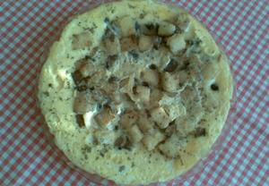 Houbovo-knedlíková omeleta
