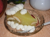 Jablečný dort s piškoty, nepečený recept