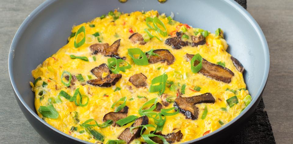 Vaječná omeleta s hříbky