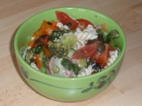Zeleninový salát s těstovinou recept