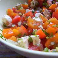 Zeleninový mozzarella salát recept