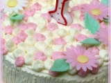 Růžovobílý tvarohovobanánový dort pro Emu recept