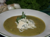 Česnekovo-brokolicový krém s nivou (dietní) recept