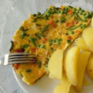 Omeleta s pestrou zeleninou recept