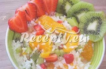 Sladká rýže s ovocem recept  recepty pro děti