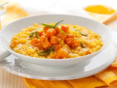 Recept Rizoto s máslovou dýní na šalvěji Recept Rizoto s máslovou dýní na šalvěji