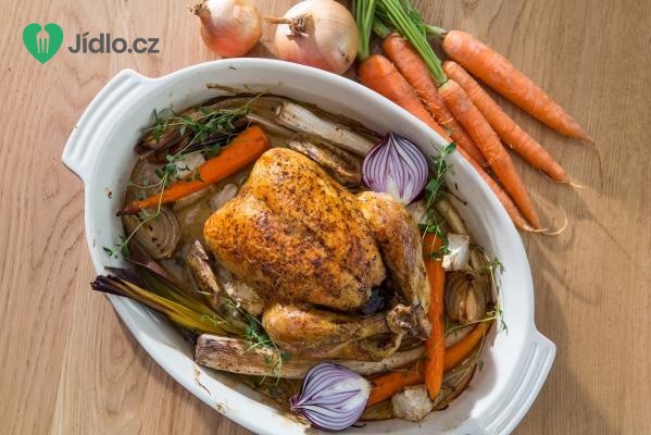 Kuře pečené na zelenině recept
