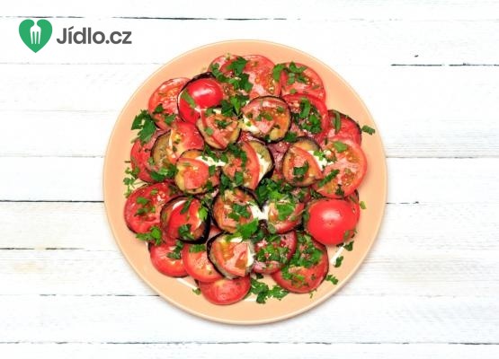 Smažené lilkové jednohubky s rajčátky recept
