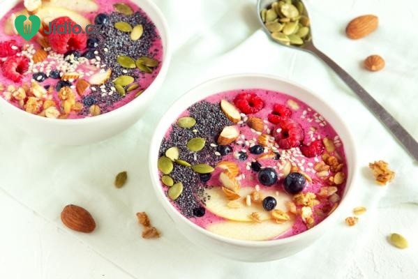 Smoothie bowl s borůvkami - snídaně plná vitamínů recept