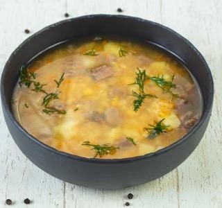 Bramborová polévka s koprem