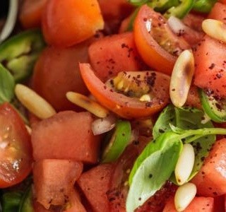 Kuřecí salát s vodním melounem recept