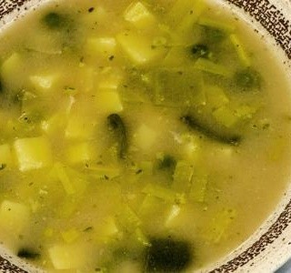 Pórková polévka s bramborem recept