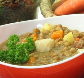 Recept Pikantní čočkový rendlík s brambory a mrkví