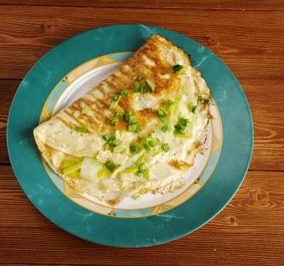 Pórková omeleta  recept