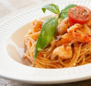 Rychlé krevety se špagetami
