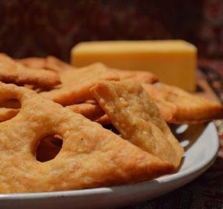 Slané sýrové sušenky